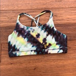Athleta Girl tie dye sports bra